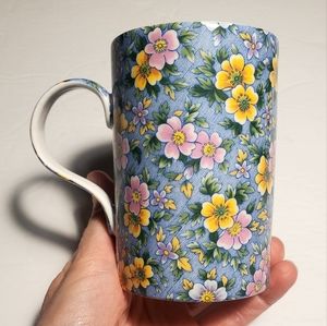 Churchill Fine Bone China England Coffee Teacup Mug Flower